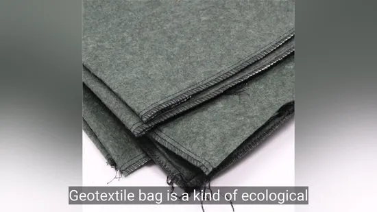 Geotextil no tejido resistente a la corrosión y resistencia a la oxidación Geobag Geo Bag con alta calidad