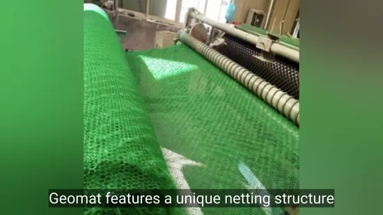 Compuesto Geomat reforzado 3D para la protección de pendientes en un entorno ecológico